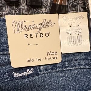 Wrangler Retro Women's Mid-Rise Jeans - Dark Blue